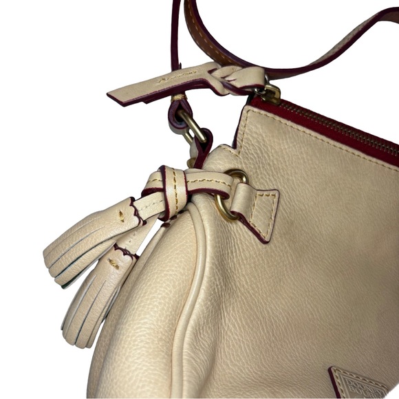 Dooney & Bourke Florentine Leather Mini Zip Crossbody – Bone - Picture 5 of 7